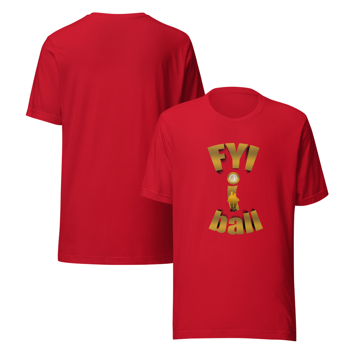 F.Y.I. I Ball Gold Adult Unsix Tee United By Hoops