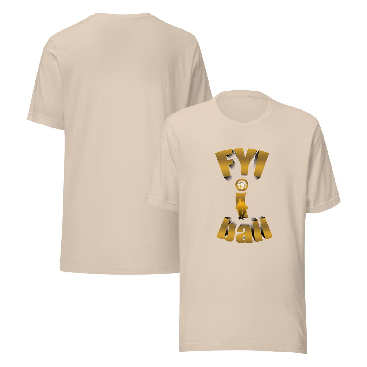 F.Y.I. I Ball Gold Adult Unsix Tee United By Hoops