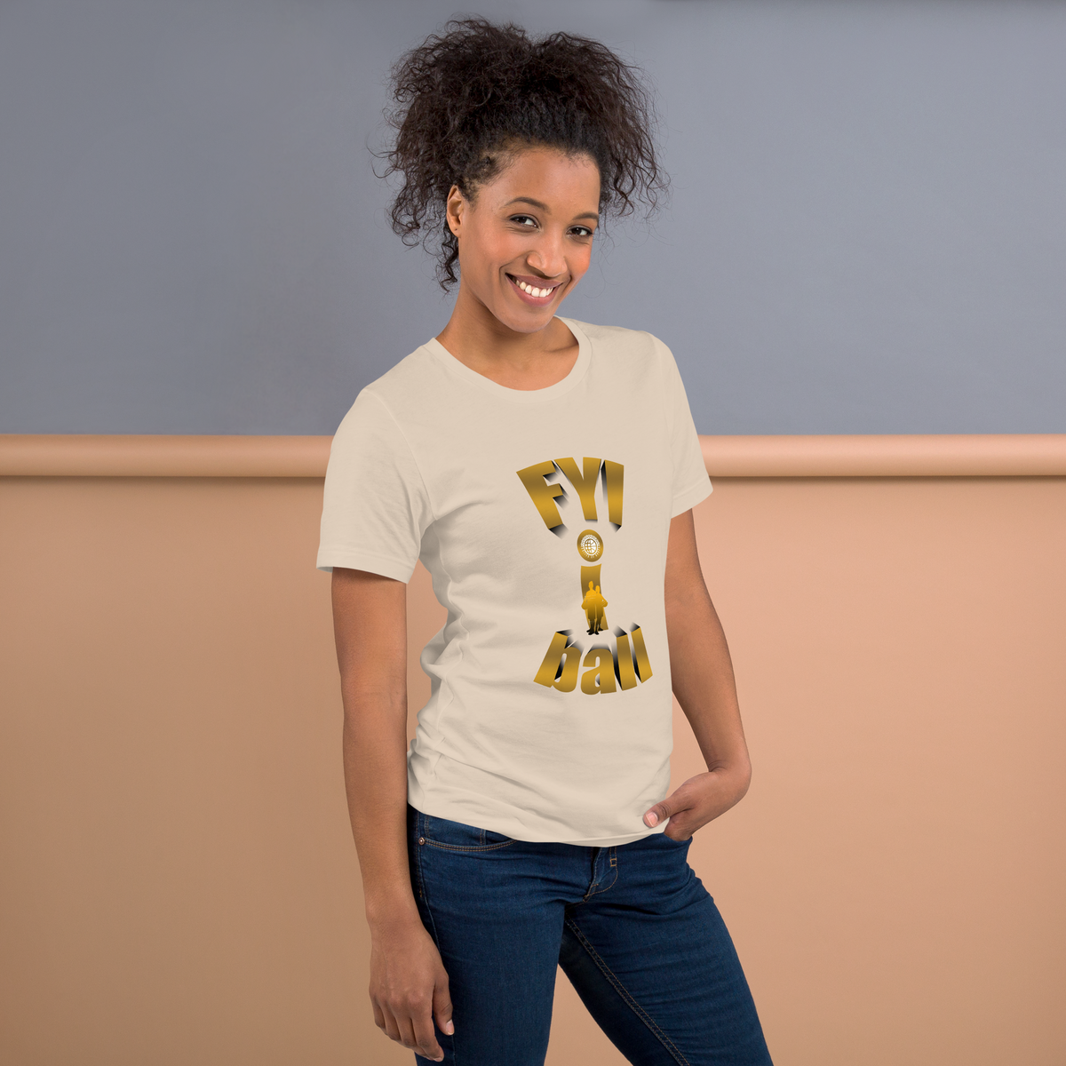 F.Y.I. I Ball Gold Adult Unsix Tee United By Hoops