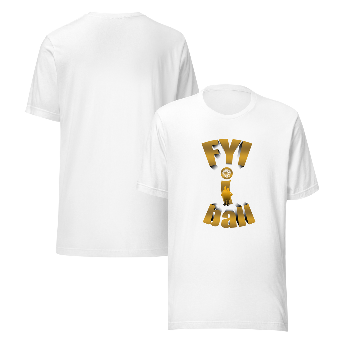F.Y.I. I Ball Gold Adult Unsix Tee United By Hoops