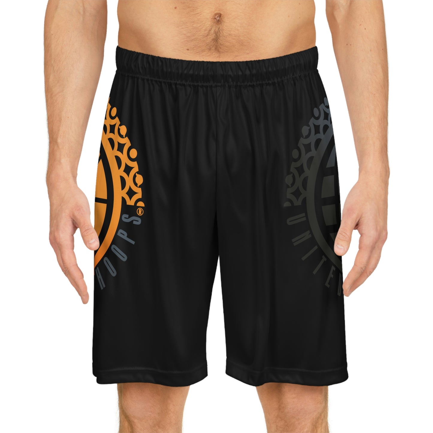 United By Hoops Unisex Basketball Shorts Black