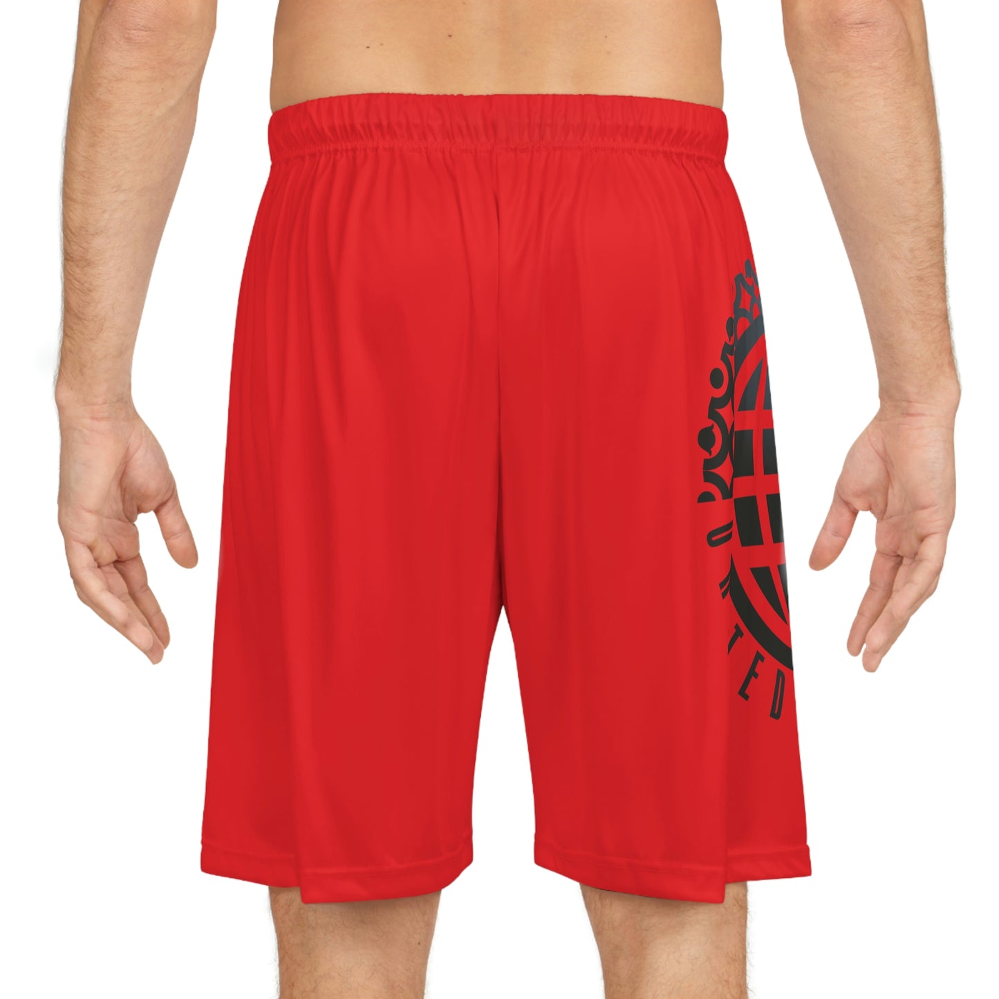 United By Hoops Red Basketball Shorts