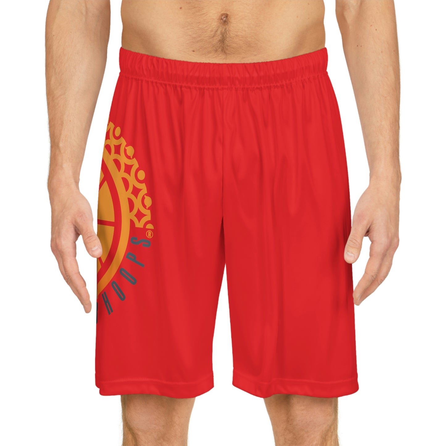 United By Hoops Red Basketball Shorts