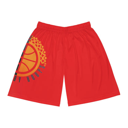 United By Hoops Red Basketball Shorts