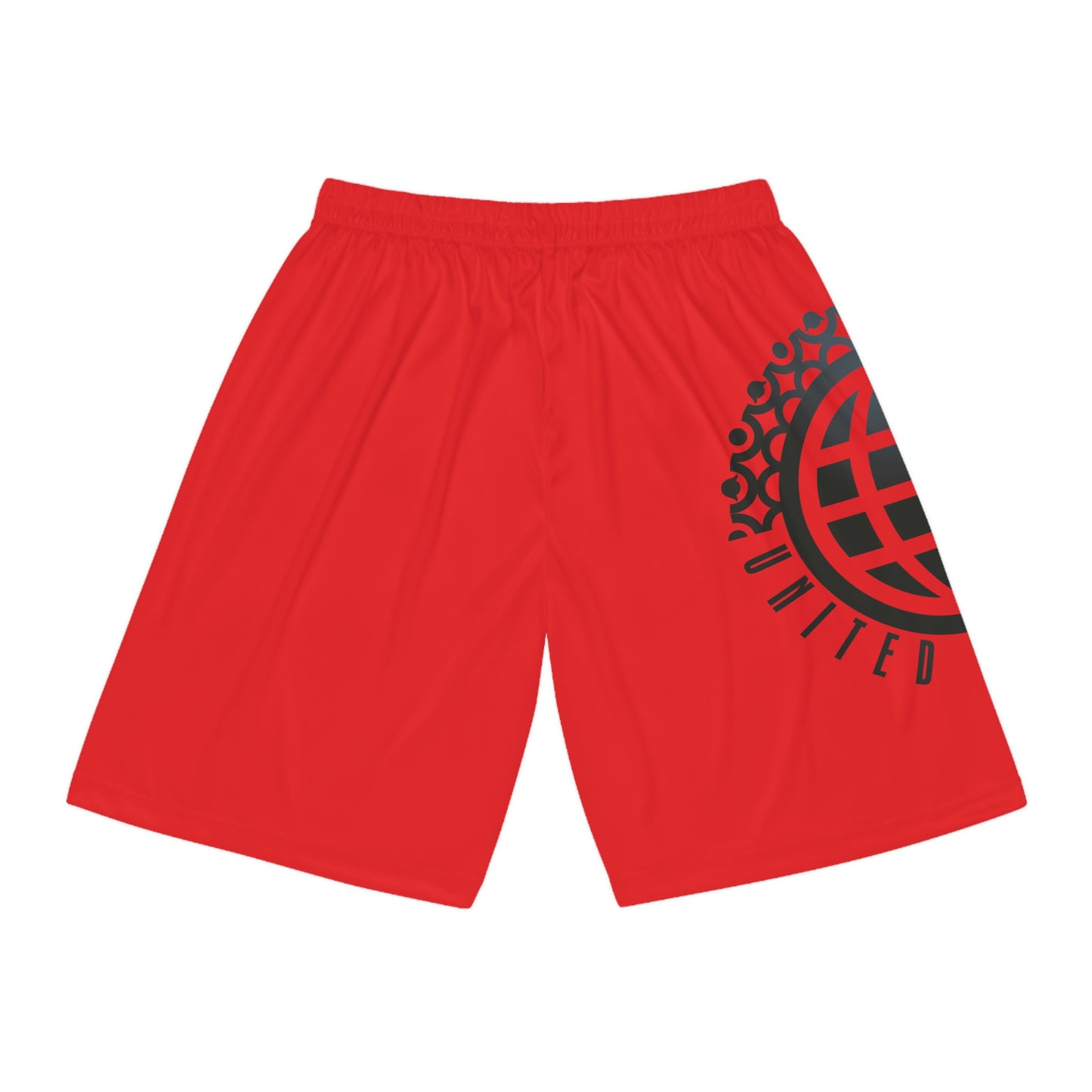 United By Hoops Red Basketball Shorts