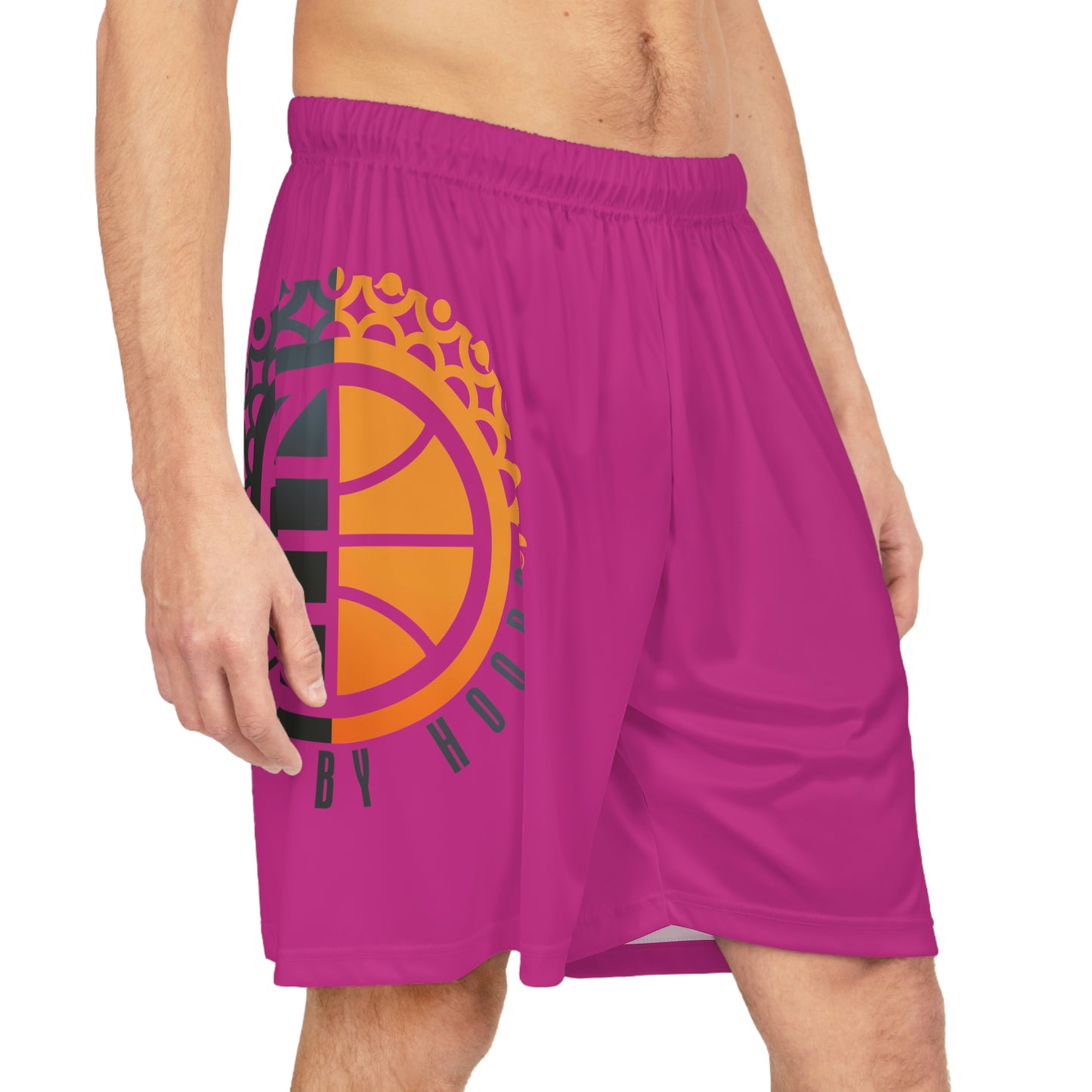 United By Hoops Pink Basketball Shorts