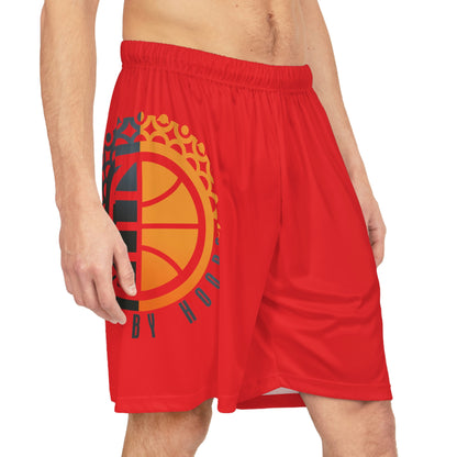 United By Hoops Red Basketball Shorts