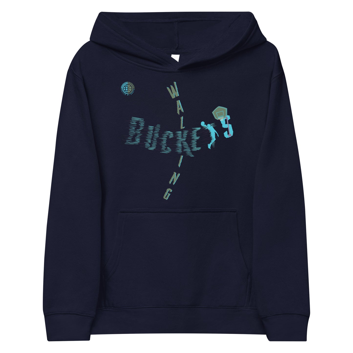 Walking Buckets Youth Teal Hoodie