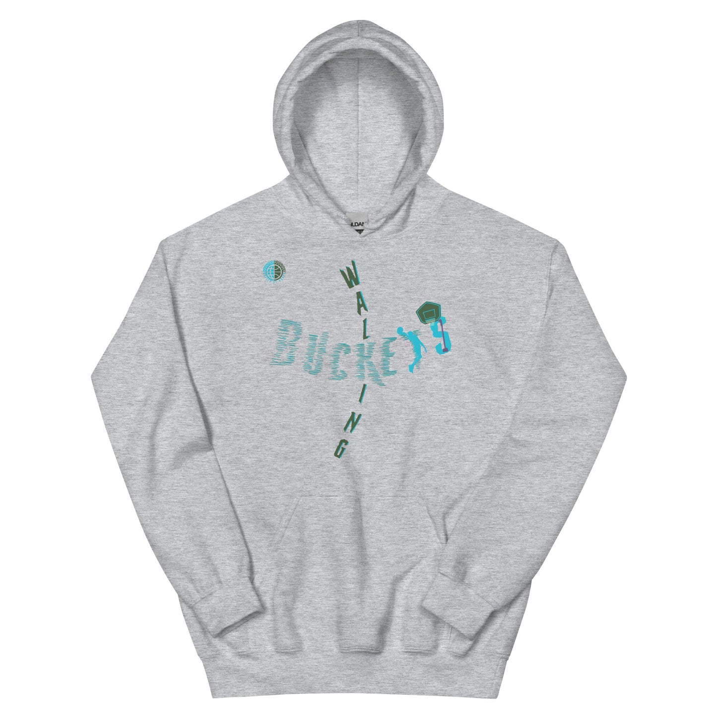 Walking Buckets Teal Unisex Hoodie