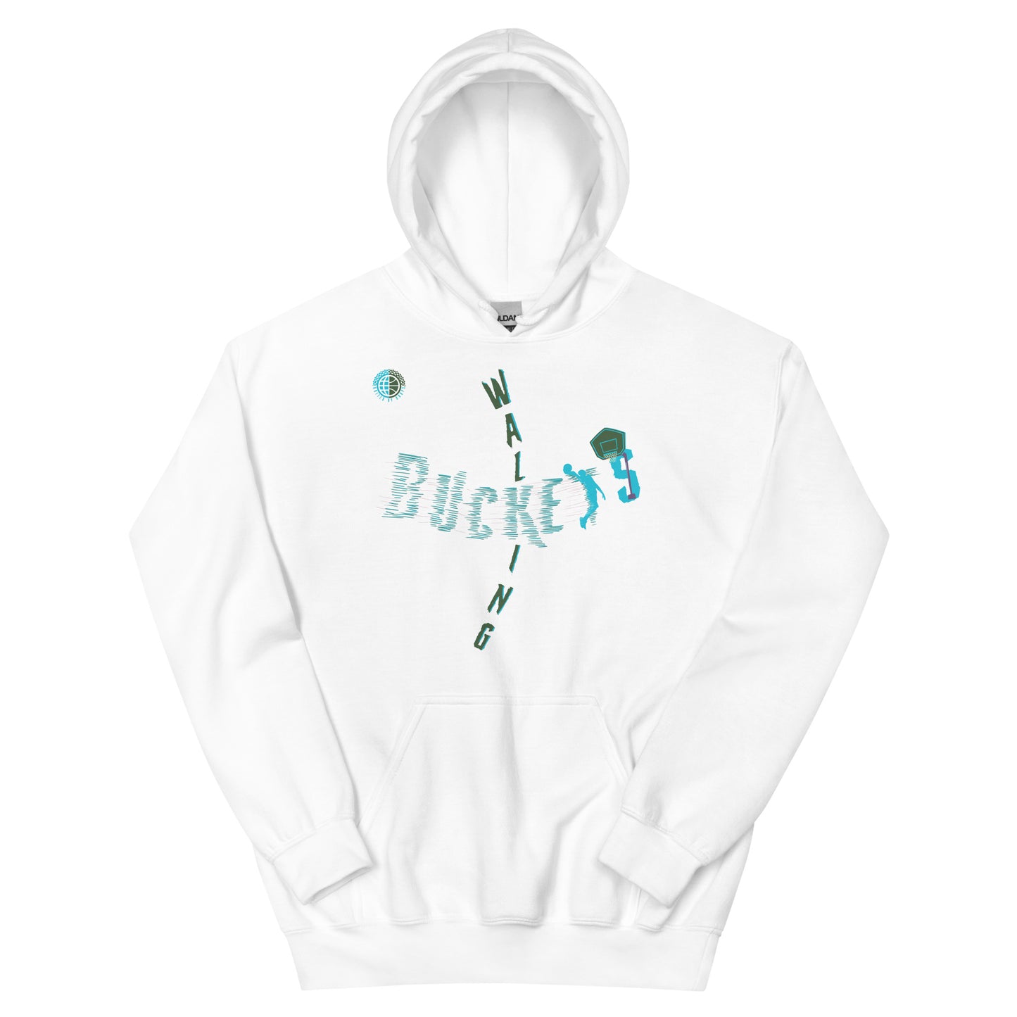 Walking Buckets Teal Unisex Hoodie